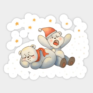 Sleepy bears Sticker